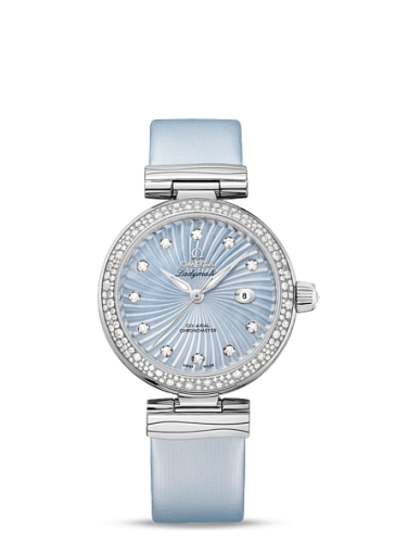 Omega LadyMatic Co-Axial 34 Stainless Steel / Diamond / Blue MOP
